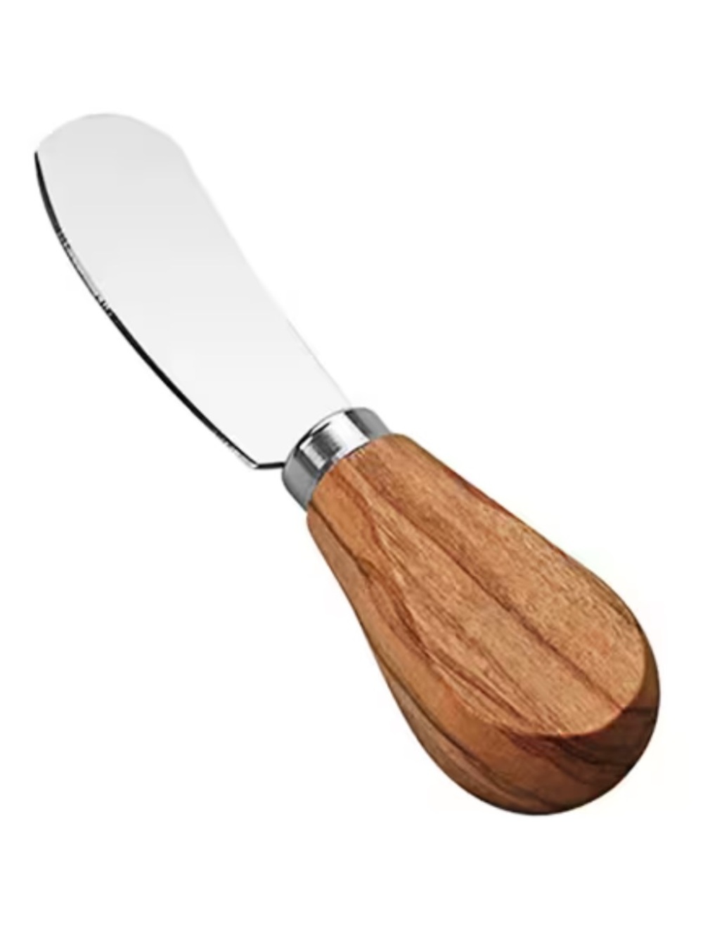 Wood Handle Cheese Spreader — Natural Brown